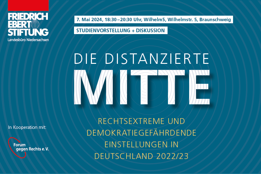 Read more about the article Die distanzierte Mitte. Rechtsextreme und demokratiegefährdende Einstellungen in Deutschland 2022/23